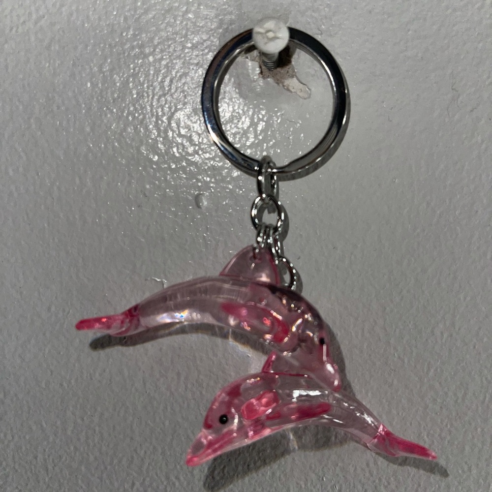 Pink Dolphin Keychain